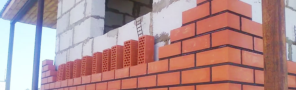 Облицовка фасада стен из газобетона